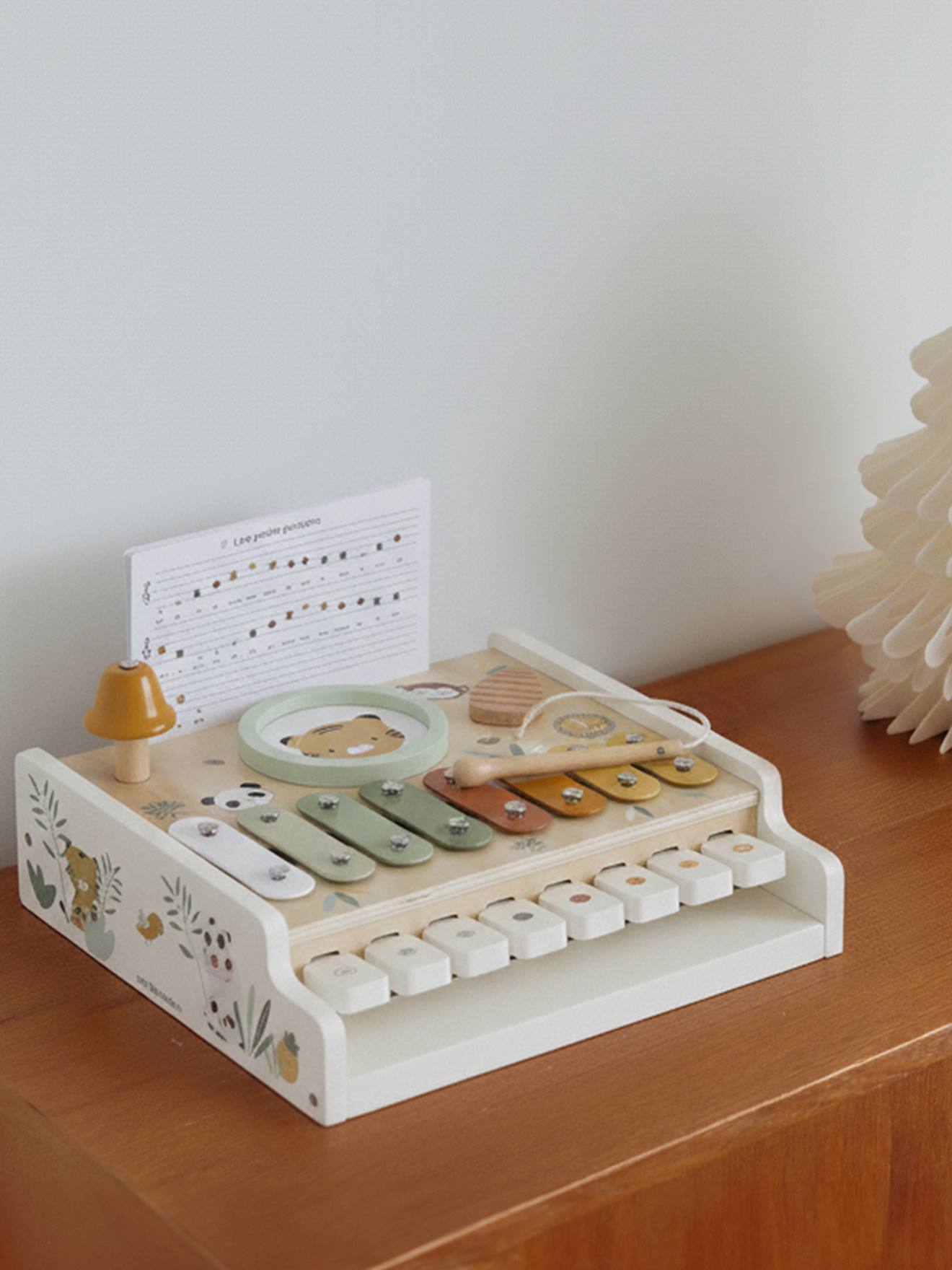 2-in-1 Baby Spieltisch: Klavier & Instrumente TANSANIA