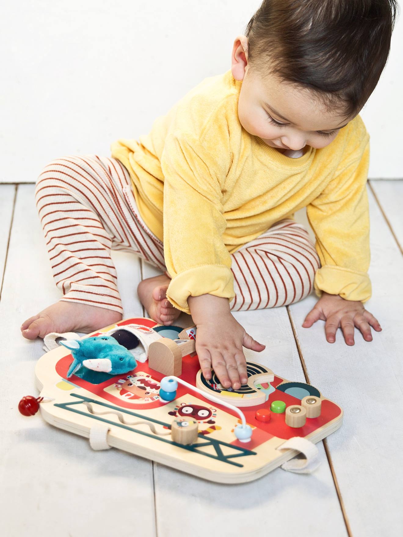 Motorikbrett mit Feuerwehrauto Lilliputiens