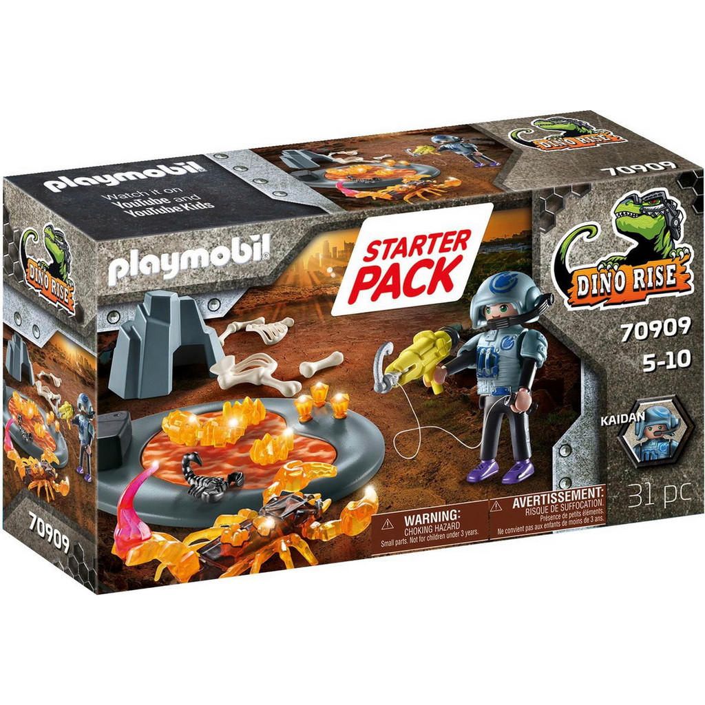 Playmobil Dino Rise Starter Pack Kampf gegen den Feuerskorpion 70909