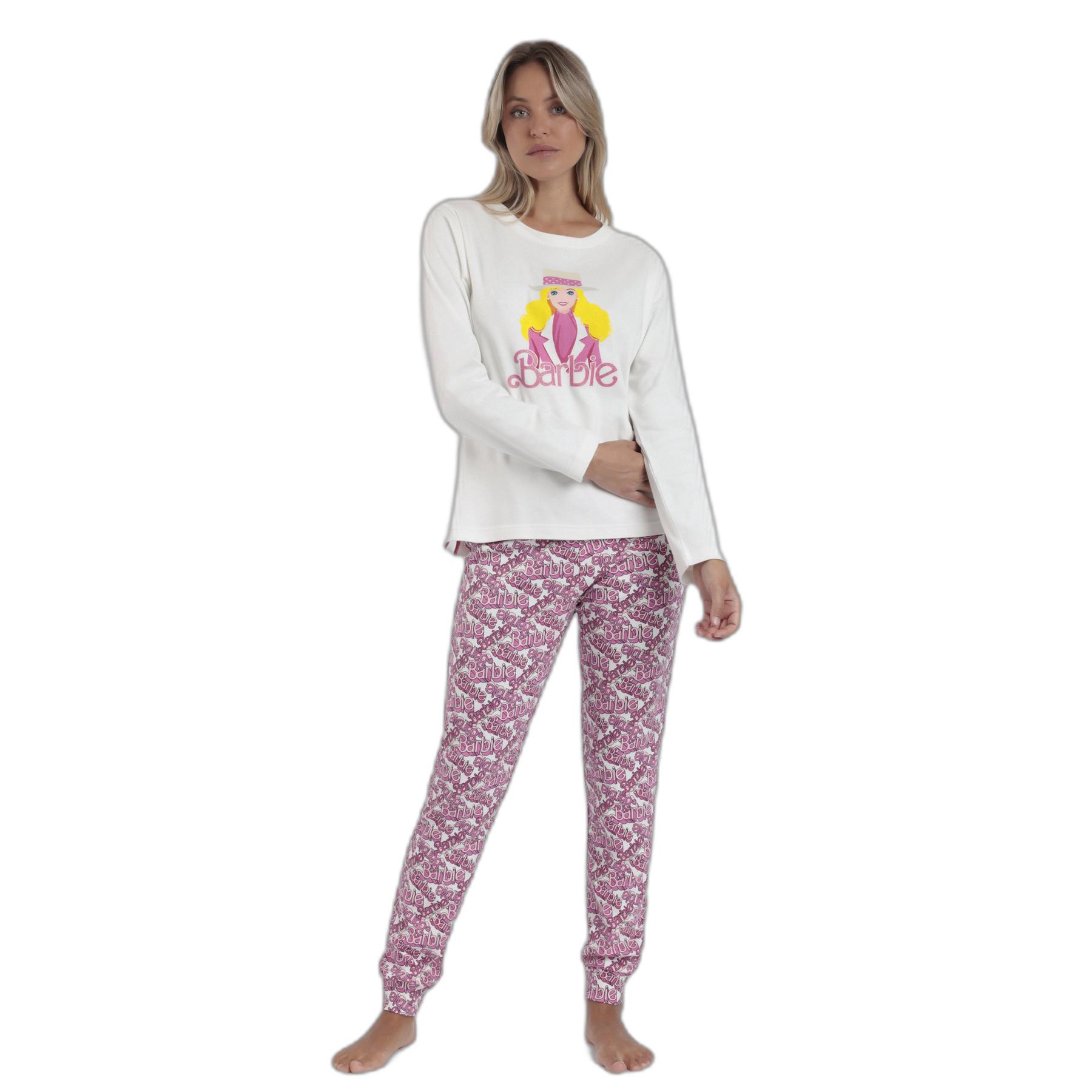 Damen Langarm-Pyjama Barbie Chic