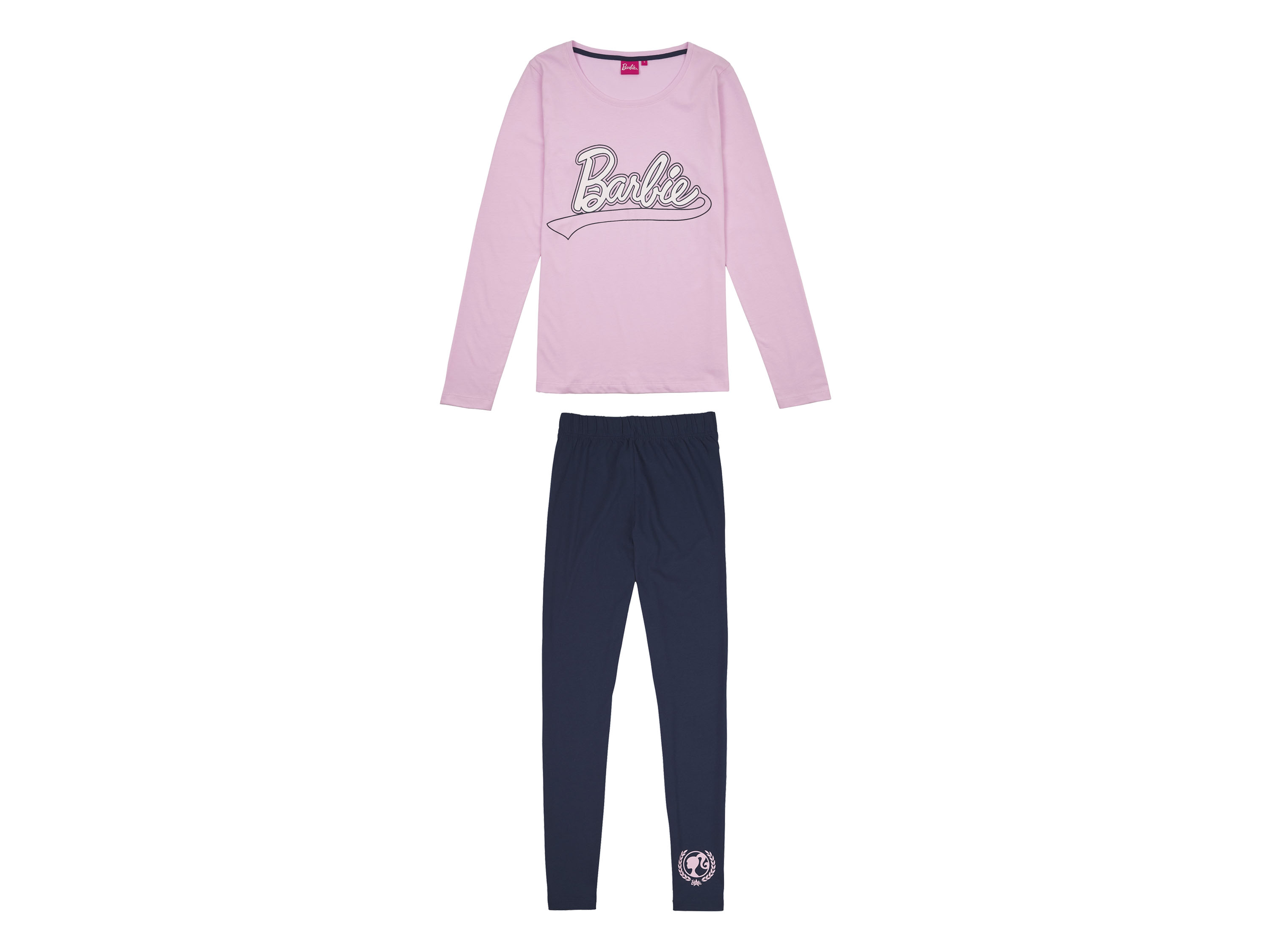 Barbie Damen Pyjama (Rosa/Navy, M) Barbie Damen Pyjama (Rosa/Navy