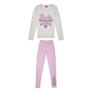 Barbie Damen Pyjama (Grau/Rosa