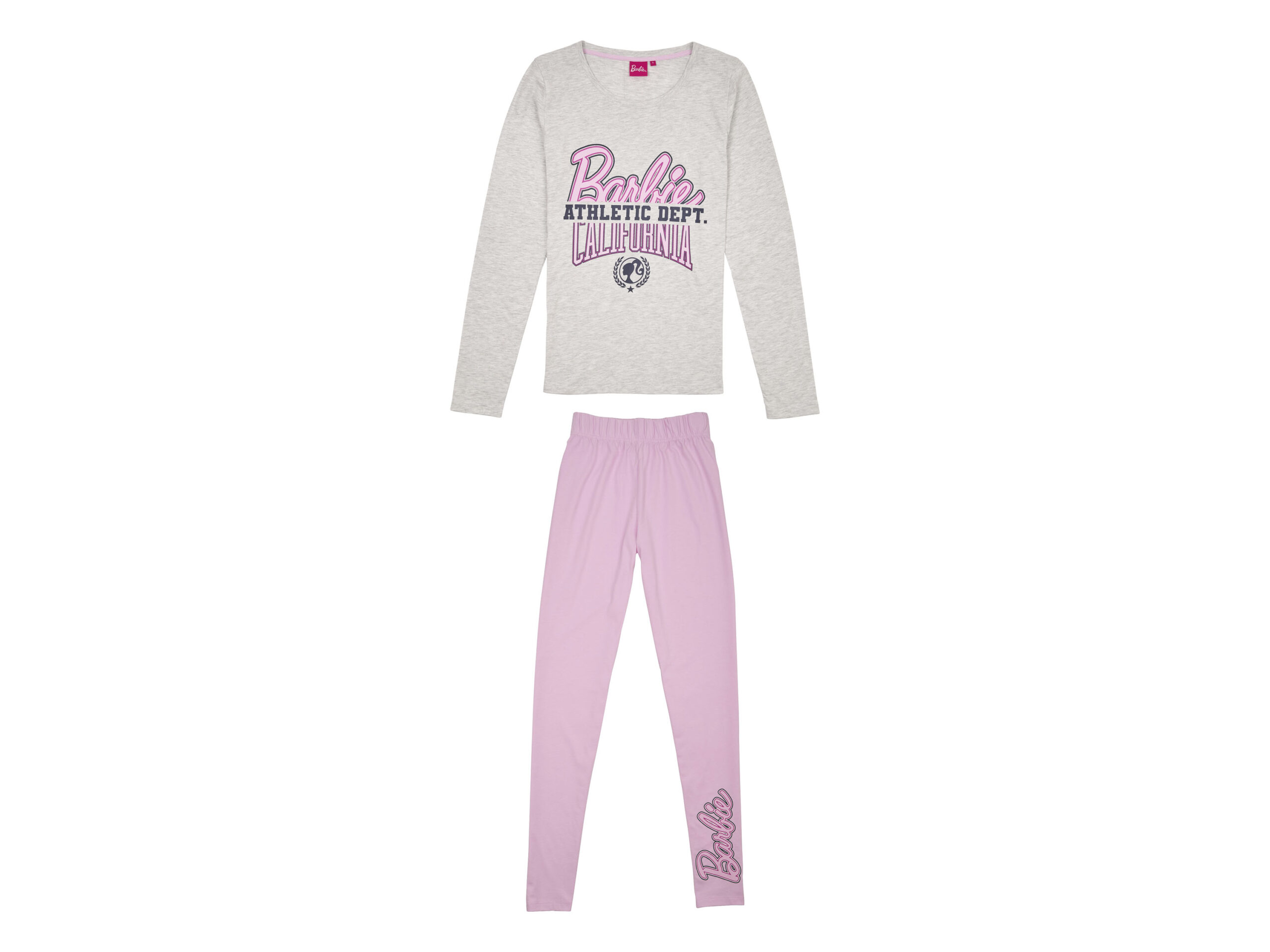 Barbie Damen Pyjama (Grau/Rosa