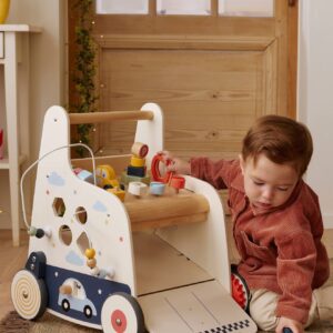 Activity-Lauflernwagen mit Werkbank und Autos