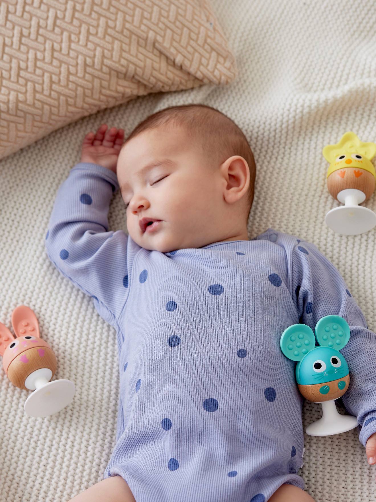 Rasseln Baby 3er-Set HAPE Saugnapf