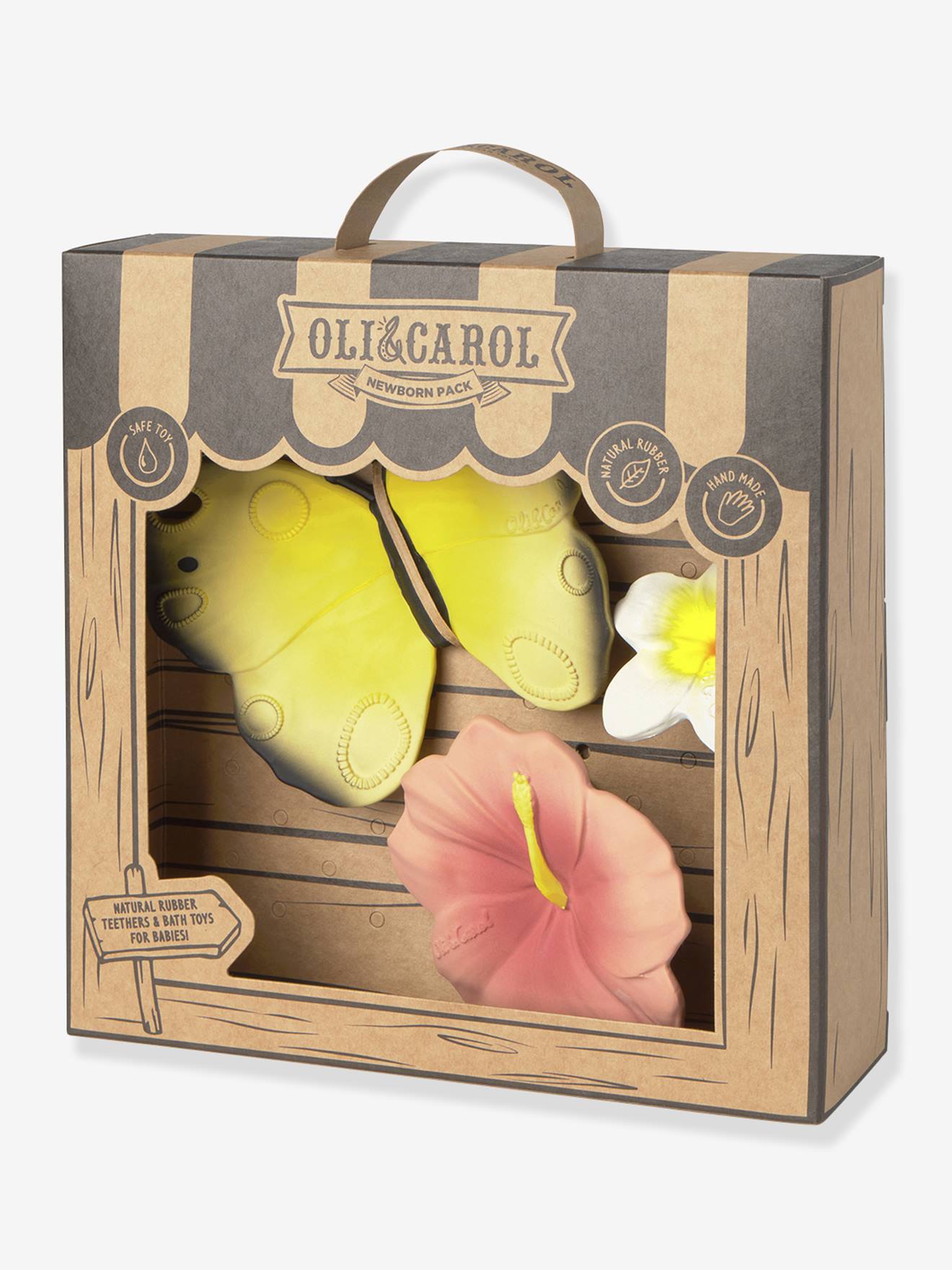 Geschenk-Set Baby 3 Zahnungshilfen OLI & CAROL Schmetterling Geschenk-Set Baby 3 Zahnungshilfen OLI & CAROL Schmetterling