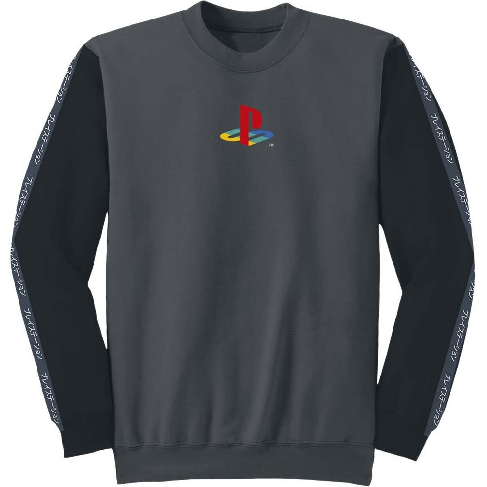 Playstation Unisex Erwachsenen Japanisches Sweatshirt XL kohle/schwarz