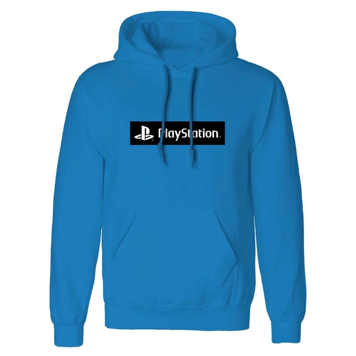 Playstation Unisex Erwachsenen Box Logo Hoodie M blau Playstation Unisex Erwachsenen Box Logo Hoodie M blau