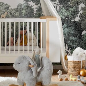 Schaukel-Hase mit Holzgestell FSC® bunt