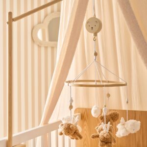 Baby Musik-Mobile mit Holzfuß KLEINER BÄR
