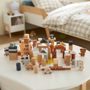Baby Bauklötze WASCHBÄR aus Holz FSC®