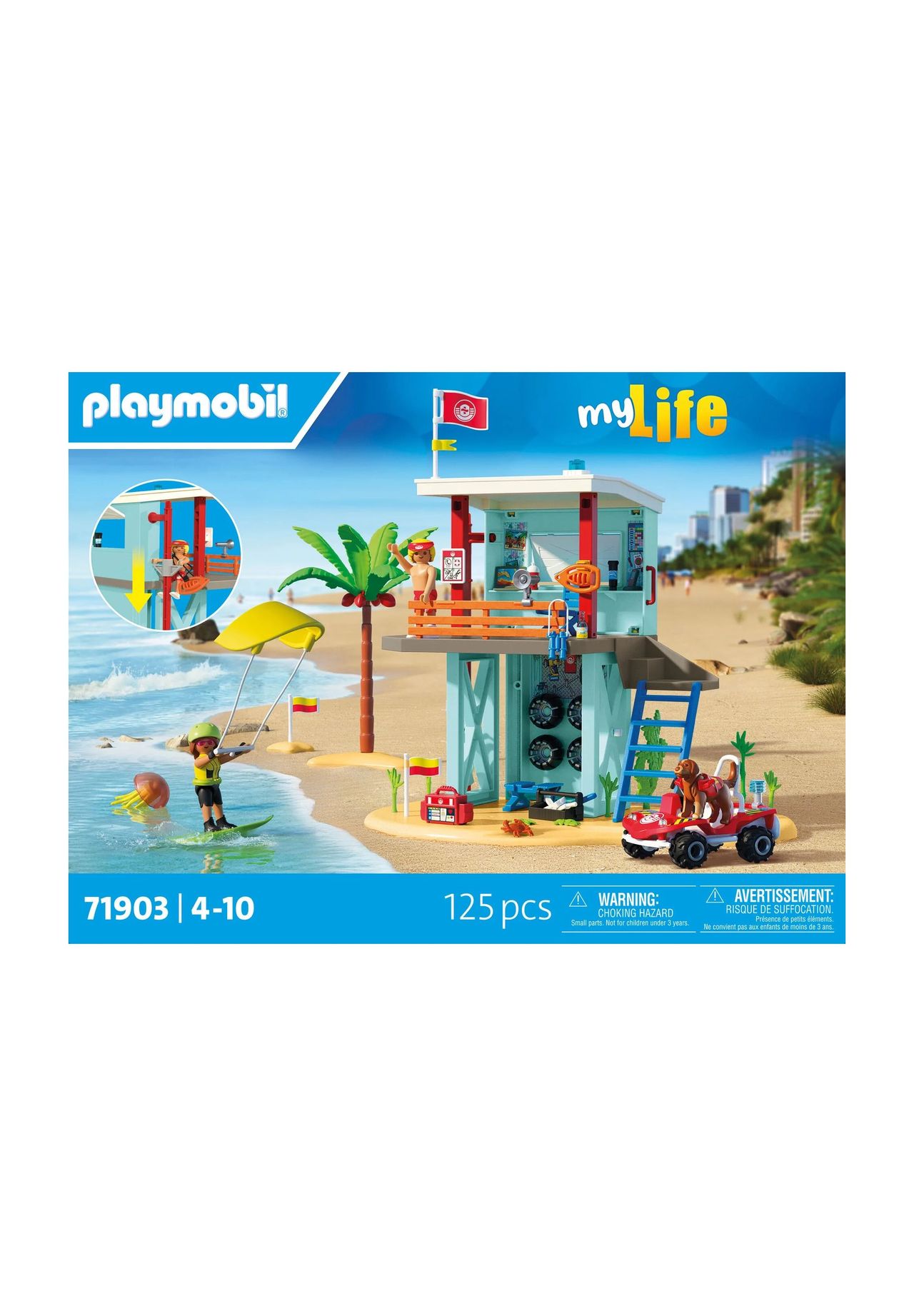 playmobil® my Life - Rettungsturm mit Beach buggy 71903
