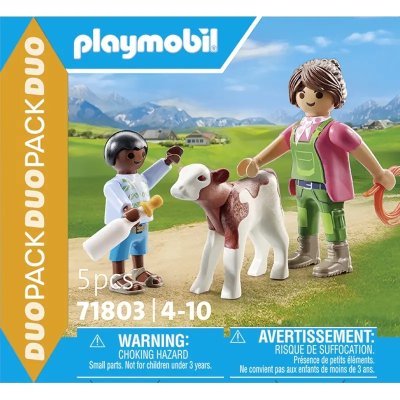 Bauklötze Set Bauer und Kalb Playmobil Bauklötze Set Bauer und Kalb Playmobil