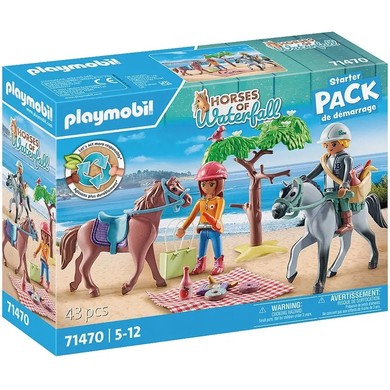 Amelia und Ben Pferdesimulationsspiel Playmobil