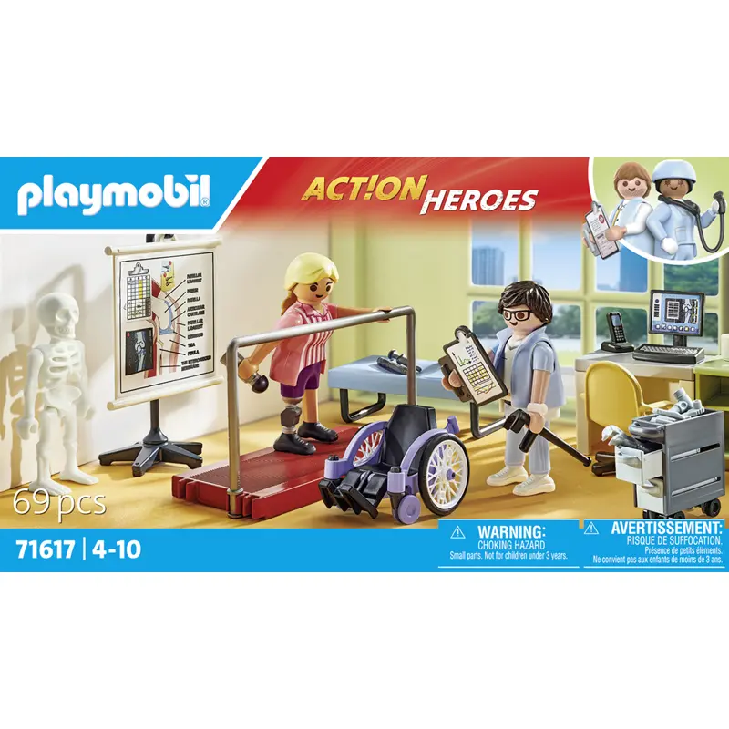 Simulationsspiele für die Physiotherapie-Werkstatt Playmobil