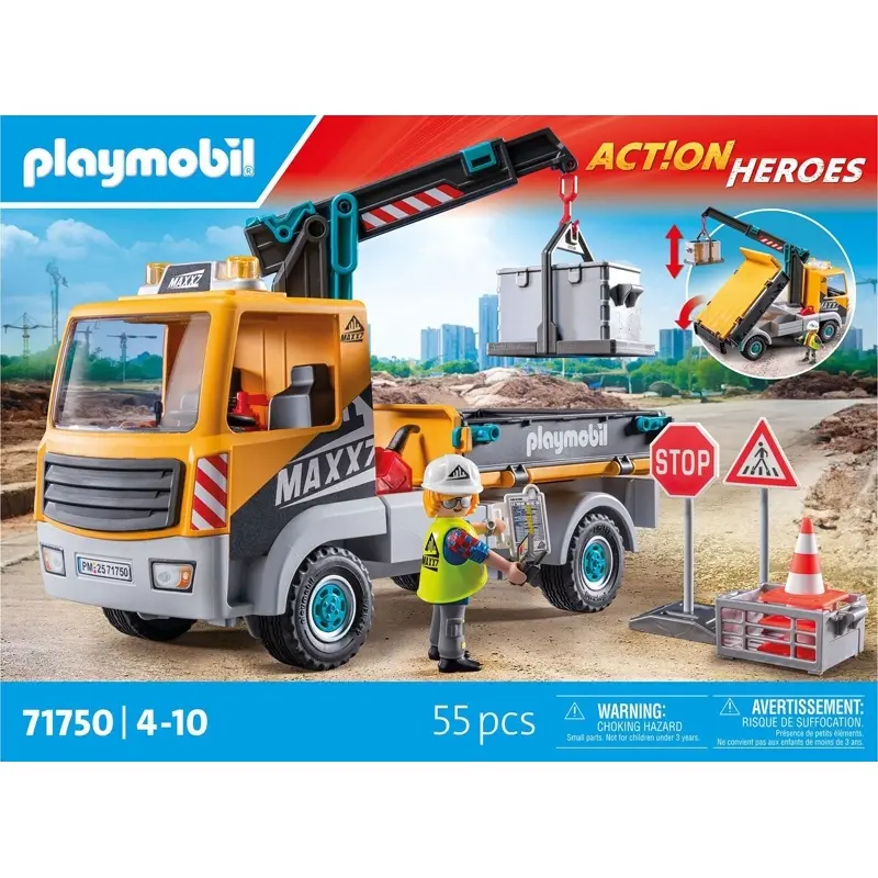 Lkw-Kran-Arbeiter Simulationsspiel Playmobil