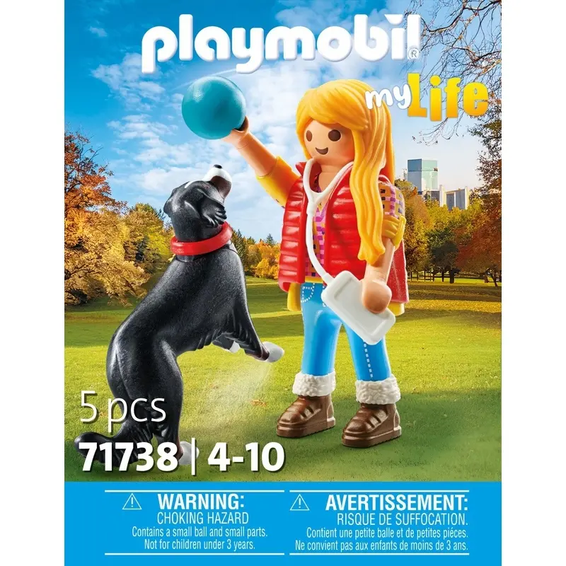 Mädchen und Berg-Hund Simulationsspiel Playmobil
