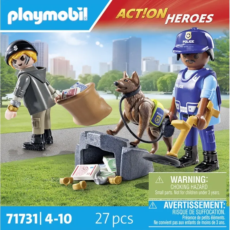 Polizeisimulationsspiel Hund und Dieb Playmobil Polizeisimulationsspiel Hund und Dieb Playmobil