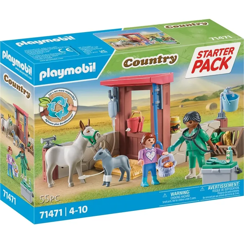 Veterinäres Simulationsspiel + Bauernhoftiere Playmobil