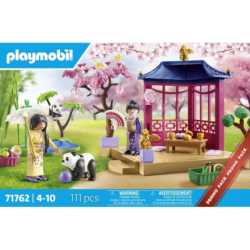 Asiatisches Garten-Simulationsspiel mit Pandafamilie Playmobil Asiatisches Garten-Simulationsspiel mit Pandafamilie Playmobil