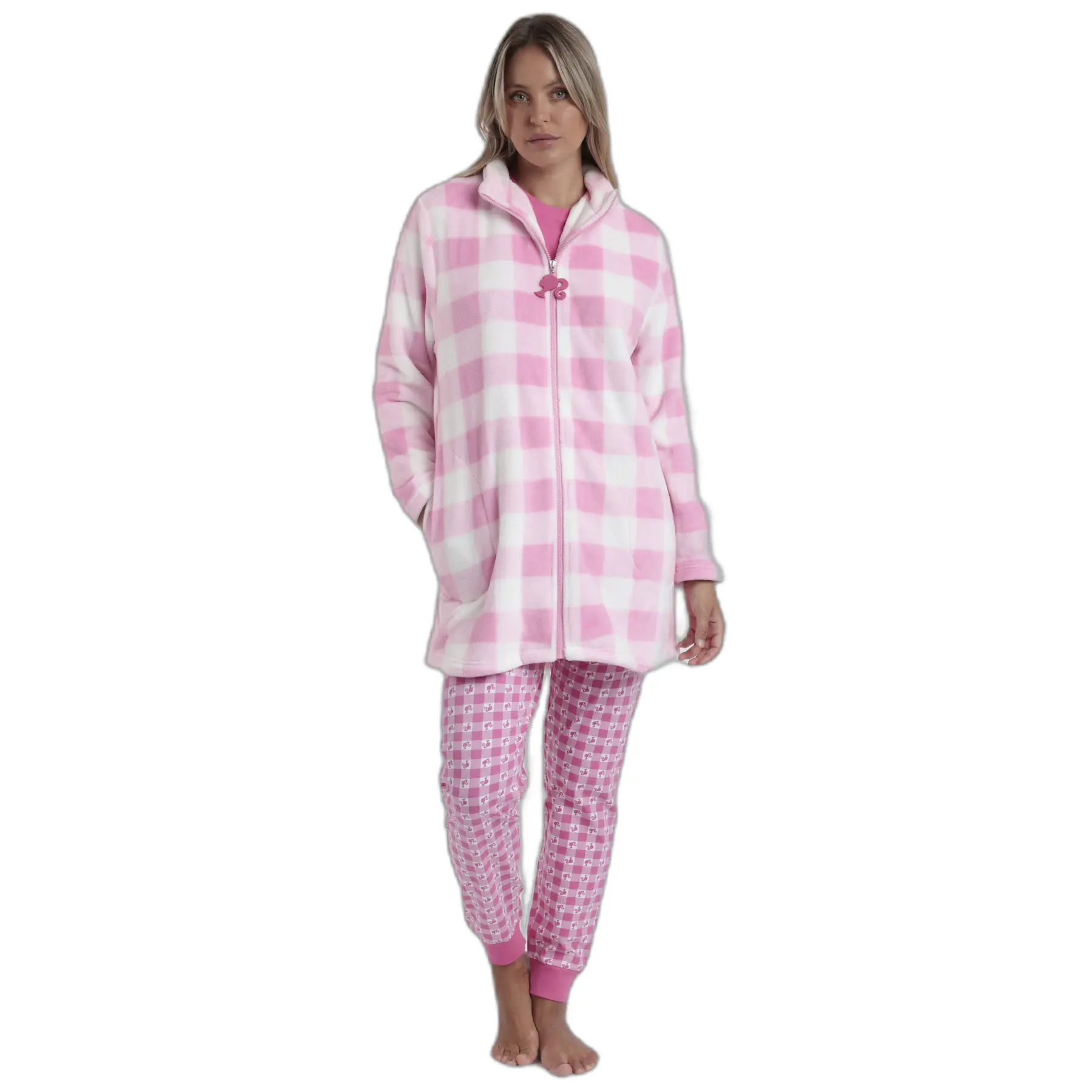 Warm hoodie Damen mit langen Ärmeln Barbie Vichy Mood