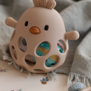 Baby Rassel KÜKEN aus Silikon