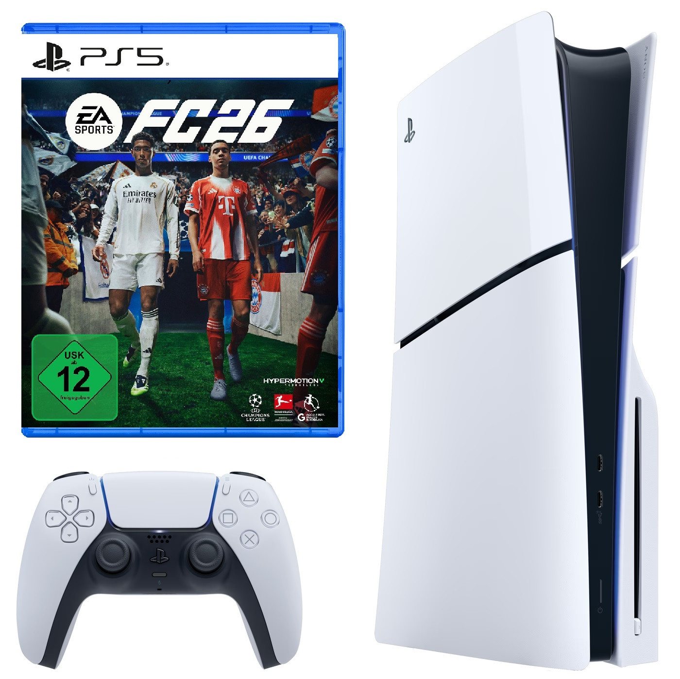 Playstation PlayStation 5 Slim Konsole + FC 26 Disk Bundle PS5 mit Laufwerk Playstation PlayStation 5 Slim Konsole + FC 26 Disk Bundle PS5 mit Laufwerk