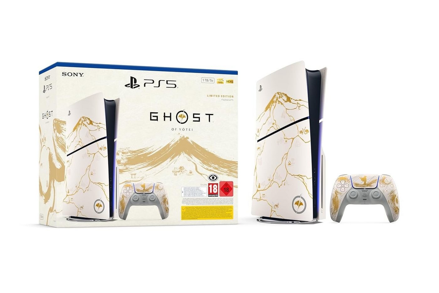 Playstation PS5 Slim Konsole Ghost of Yōtei Gold Limited Edition Bundle (Bundle) Playstation PS5 Slim Konsole Ghost of Yōtei Gold Limited Edition Bundle (Bundle)