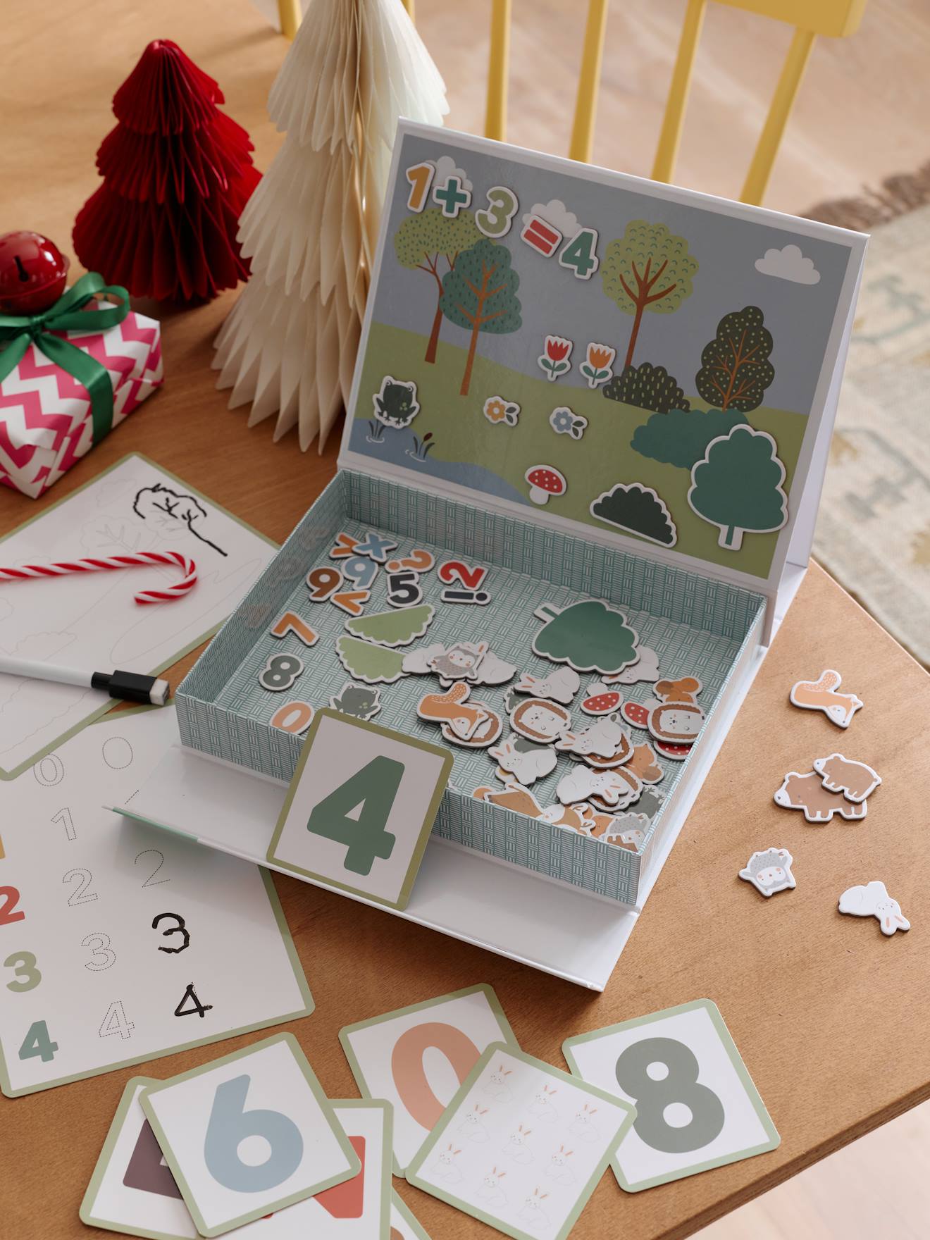 Magnetisches Zahlen-Spiel GRÜNER WALD für Kinder