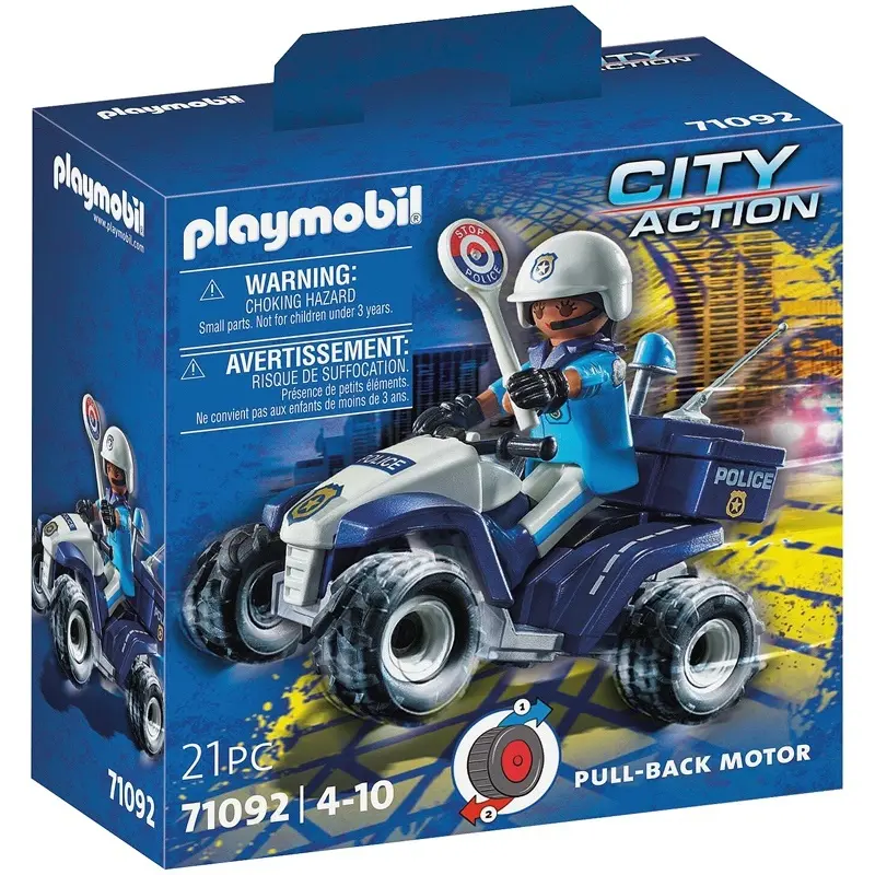 Figurine Polizist und Quad Playmobil Figurine Polizist und Quad Playmobil
