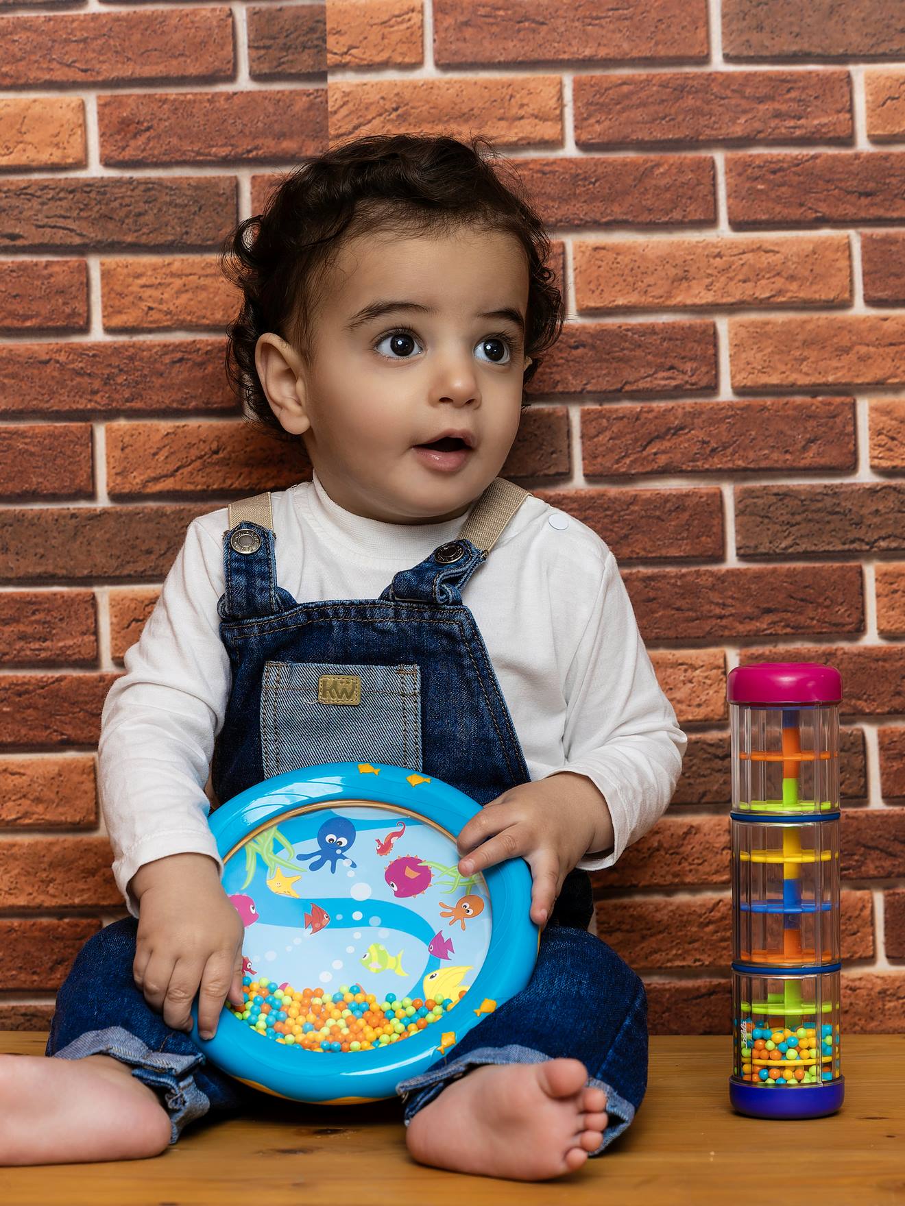 Musik-Set für Babys: Regenmacher und Meeres-Tamburin BUKI