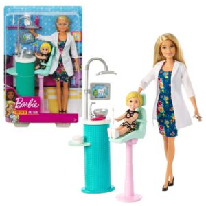 Barbie Anziehpuppe Barbie Zahnärztin Spiel-Set mit Möbel