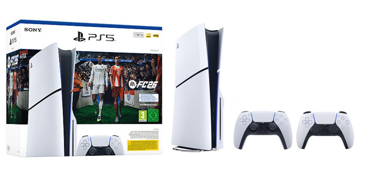 Playstation Playstation 5 Disk Slim Edition inkl. EA Sports FC26 Bundle 1TB Playstation Playstation 5 Disk Slim Edition inkl. EA Sports FC26 Bundle 1TB