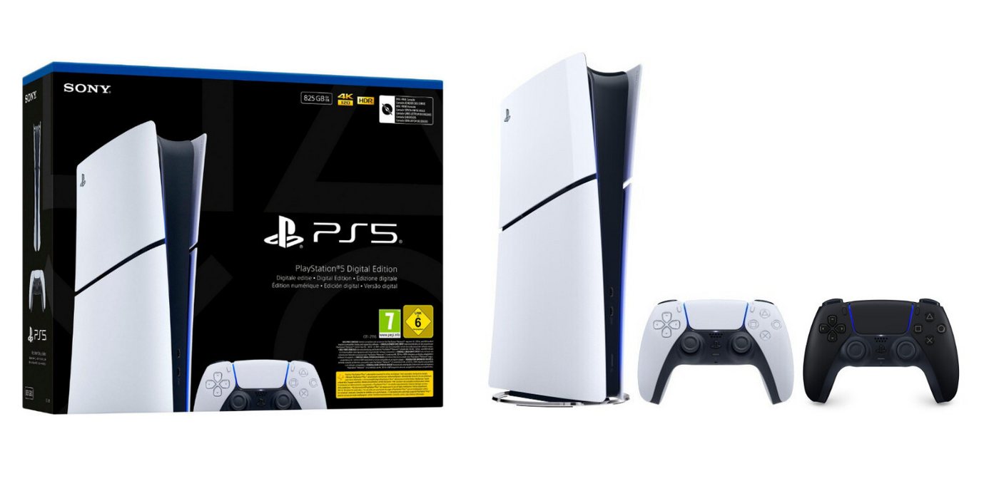 Playstation Playstation 5 Digital Edition (Slim) inkl. 2. DualSense Controller Playstation Playstation 5 Digital Edition (Slim) inkl. 2. DualSense Controller
