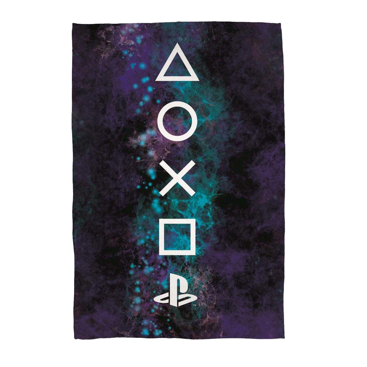 Playstation Fleece Nebula Decke 150cm x schwarz Playstation Fleece Nebula Decke 150cm x schwarz
