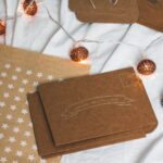 brown box and string lights