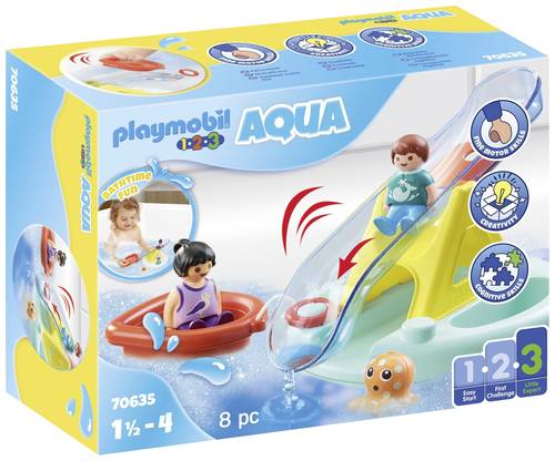 Playmobil® 123 AQUA Badeinsel mit Wasserrutsche 70635