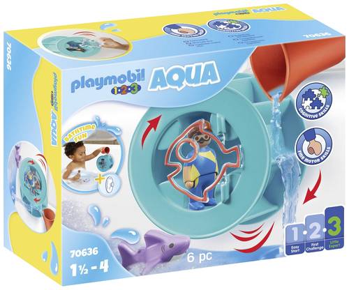 Playmobil® 123 AQUA Wasserwirbelrad mit Babyhai 70636