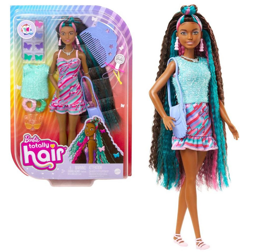 Barbie Anziehpuppe Totally Hair Barbie Mattel HCM91 Spielset mit Haar-Puppe Barbie Anziehpuppe Totally Hair Barbie Mattel HCM91 Spielset mit Haar-Puppe