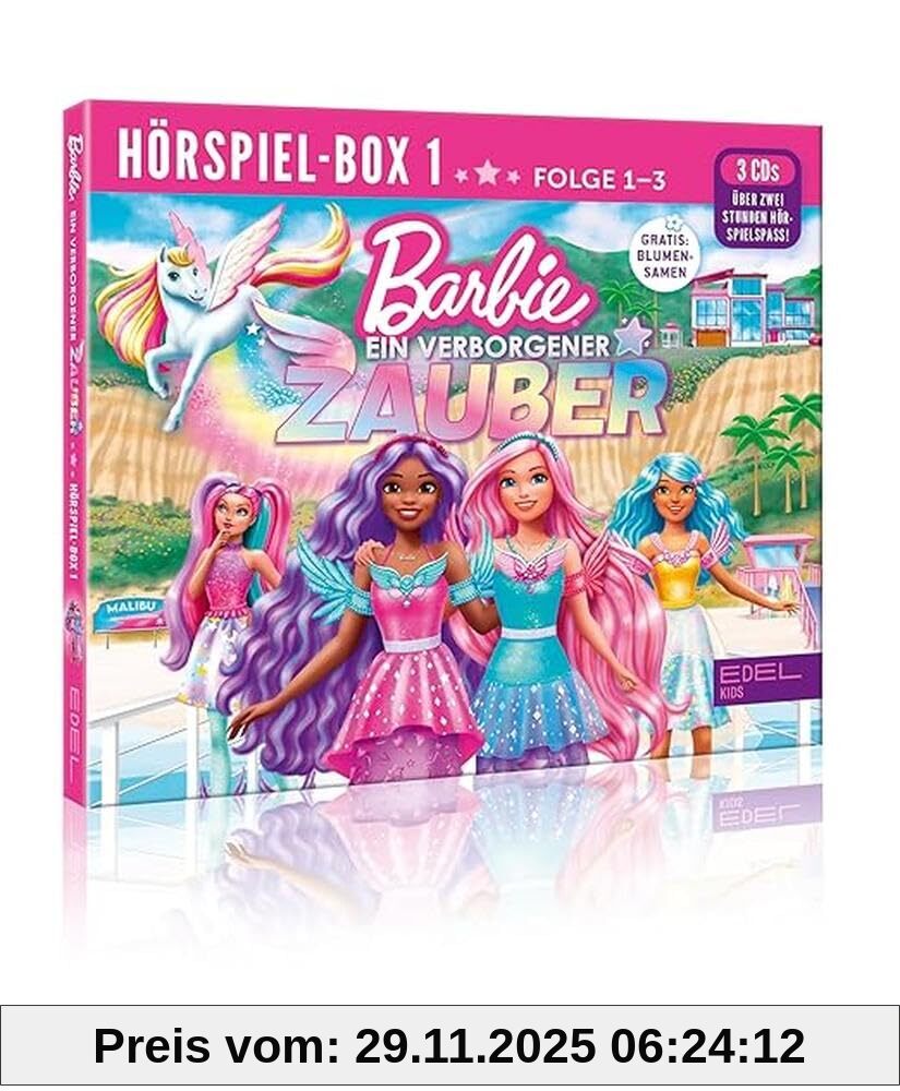 Barbie - Ein verborgener Zauber: Hörspiel-Box (Folge 1 - 3) - Die Original-Hörspiele zur TV-Serie mit GRATIS Blumensamen
