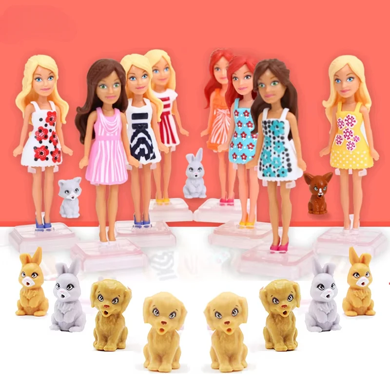 10 cm Mini Original Nette Pet Serie Kleidung Zubehör Schöne Puppe für Mädchen Welpen Dressup Kinder Spielzeug Bleistift Topper Dekoration 10 cm Mini Original Nette Pet Serie Kleidung Zubehör Schöne Puppe für Mädchen Welpen Dressup Kinder Spielzeug Bleistift Topper Dekoration
