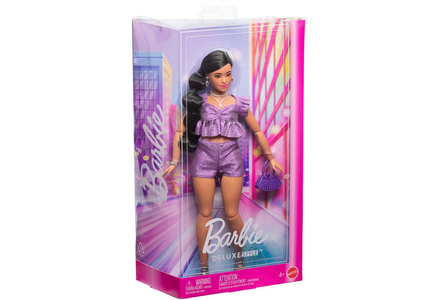 Barbie Babypuppe Barbie Barbie Deluxe Style im violetten Metallic Barbie Babypuppe Barbie Barbie Deluxe Style im violetten Metallic