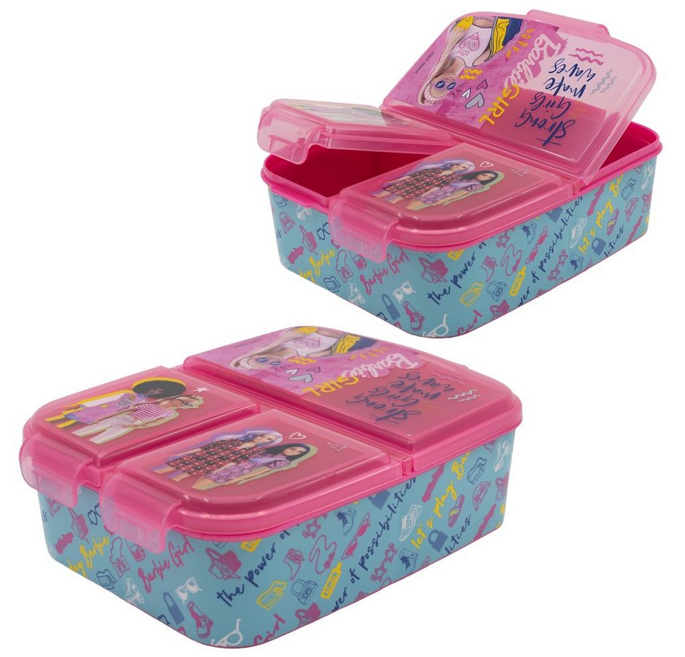Barbie Lunchbox Brotdose 3 getrennte Fächer Barbie Lunch to Go Vesper Dose