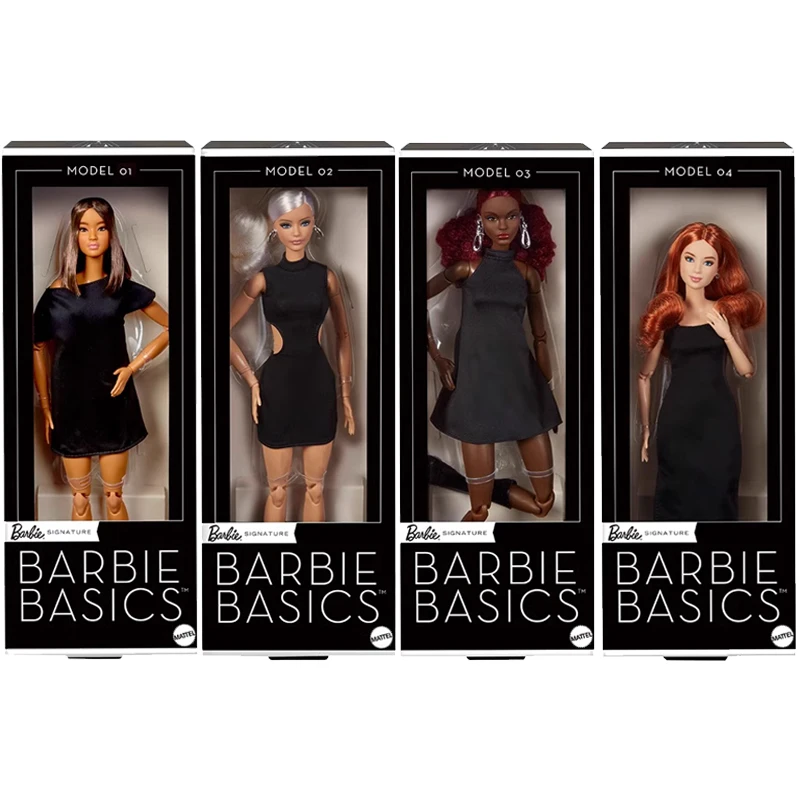 Original Barbie Signature Doll Basics Modell Classic Black Dress Collector Universal-fit Fashions Mädchen Spielzeug Gelenke Mobilität Körper Original Barbie Signature Doll Basics Modell Classic Black Dress Collector Universal-fit Fashions Mädchen Spielzeug Gelenke Mobilität Körper