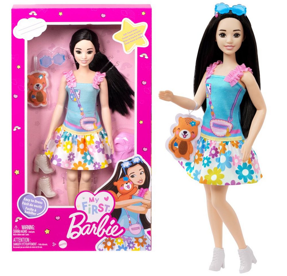 Barbie Anziehpuppe Puppe Renee My First Barbie mit Zubehör Mattel HLL22 Barbie Anziehpuppe Puppe Renee My First Barbie mit Zubehör Mattel HLL22