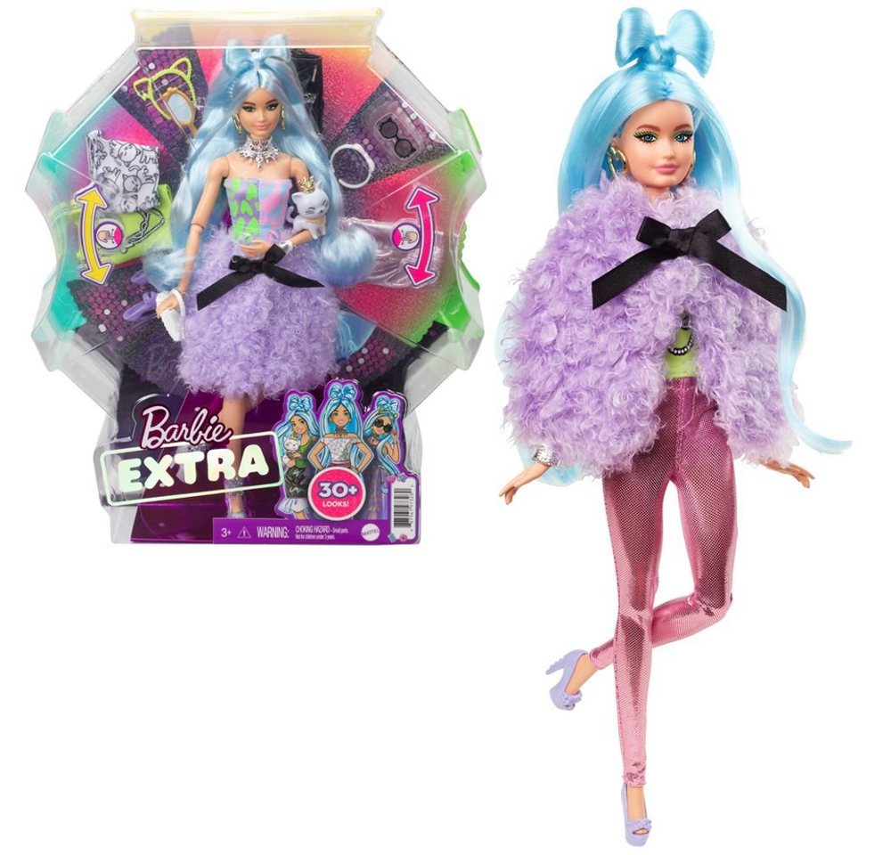 Barbie Anziehpuppe Extra Deluxe Spiel-Set Barbie Puppe & Kleidung Mattel GYJ69 Barbie Anziehpuppe Extra Deluxe Spiel-Set Barbie Puppe & Kleidung Mattel GYJ69