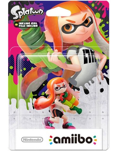 Amiibo - Splatoon Collection Figur: Inkling-Mädchen / Inkling Girl (gebraucht) NEUWERTIG
