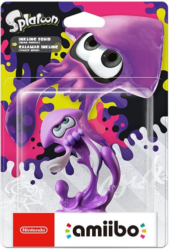 Amiibo - Splatoon Figur: Inkling Squid #neon lila (gebraucht) NEUWERTIG