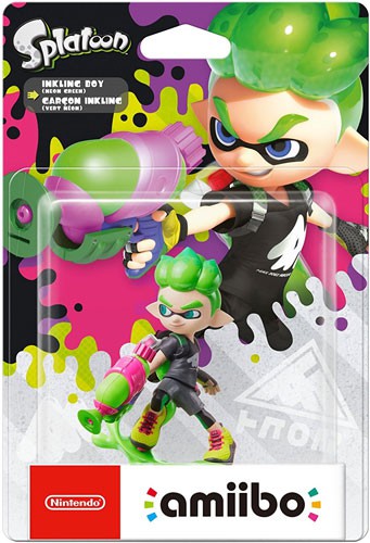Amiibo - Splatoon: Inkling-Junge #neongrün (gebraucht) NEUWERTIG