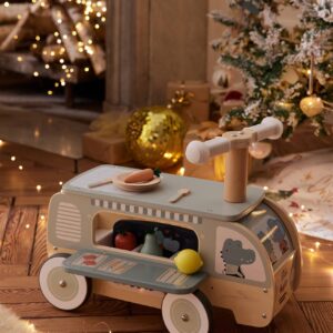 Baby 2-in-1-Rutschfahrzeug mit Gemüsestand und Spielküche Baby 2-in-1-Rutschfahrzeug mit Gemüsestand und Spielküche